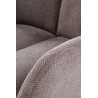 Scaun tapitat living Halmar K536, cadru metal, perna inclusa, rotativ 360 grade, stil modern, 62x68x85x52cm, stofa, gri