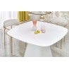 Scaun tapitat living/sufragerie Halmar K537, cadru metal, stil glamour, 54x56x76x47cm, stofa, crem