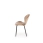 Scaun tapitat living Halmar K538, stil modern, cadru metal, 48x57x85x47cm, catifea, bej Scaun tapitat living Halmar K538, stil modern, cadru metal, 48x57x85x47cm, catifea, bej