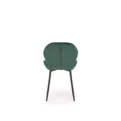 Scaun tapitat living/sufragerie Halmar K538, cadru metal,  stil modern, 48x57x85x47cm, catifea, verde