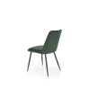 Scaun tapitat living/sufragerie Halmar K539, cadru metal,  stil clasic, 50x62x84x45cm, catifea, verde