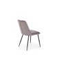 Scaun Halmar K539 de living, picioare din metal, spatar cu model, tapiterie catifea, latime 50 cm, inaltime 84 cm, gri Scaun Halmar K539 de living, picioare din metal, spatar cu model, tapiterie catifea, latime 50 cm, inaltime 84 cm, gri