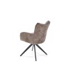 Scaun tapitat living Halmar K540, cadru metal, perna inclusa, rotativ 360 grade, stil modern, 60x63x89x51cm, stofa, gri