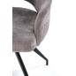 Scaun tapitat living/sufragerie Halmar K542, cadru metal, rotativ 180 grade, stil modern, 58x64x88x46cm, stofa, gri