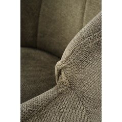 Scaun tapitat living/sufragerie Halmar K543, cadru metal,  stil modern, 55x60x87x46cm, stofa, verde