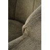 Scaun tapitat living/sufragerie Halmar K543, cadru metal, stil modern, 55x60x87x46cm, stofa, verde