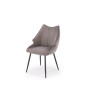 Scaun de living Halmar K543, modern, tapitat cu stofa, cadru din metal, 55x60x87x46 cm, gri Scaun de living Halmar K543, modern, tapitat cu stofa, cadru din metal, 55x60x87x46 cm, gri