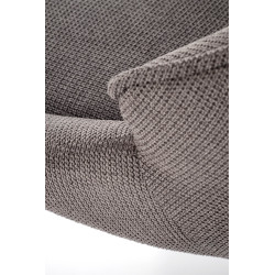 Scaun tapitat living/sufragerie Halmar K543, cadru metal,  stil modern, 55x60x87x46cm, stofa, gri