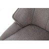 Scaun tapitat living/sufragerie Halmar K543, cadru metal, stil modern, 55x60x87x46cm, stofa, gri