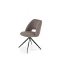Scaun tapitat de living, rotativ la 180 grade, design modern, cadru metal, stofa, 52x60x79x47cm Scaun tapitat de living, rotativ la 180 grade, design modern, cadru metal, stofa, 52x60x79x47cm