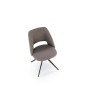 Scaun tapitat de living, rotativ la 180 grade, design modern, cadru metal, stofa, 52x60x79x47cm Scaun tapitat de living, rotativ la 180 grade, design modern, cadru metal, stofa, 52x60x79x47cm