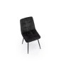 Scaun elegant tapitat pentru living, catifea neagra, picioare din metal, 45x53x87x48 cm Scaun elegant tapitat pentru living, catifea neagra, picioare din metal, 45x53x87x48 cm