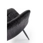 Scaun elegant tapitat pentru living, catifea neagra, picioare din metal, 45x53x87x48 cm Scaun elegant tapitat pentru living, catifea neagra, picioare din metal, 45x53x87x48 cm