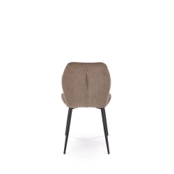 Scaun tapitat living/sufragerie Halmar K548, cadru metal, spatar matlasat, stil clasic, 47x55x84x43cm, stofa, verde