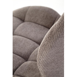 Scaun tapitat living/sufragerie Halmar K548, cadru metal, spatar matlasat, stil clasic, 47x55x84x43cm, stofa, verde