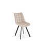 Scaun cu spatar matlasat si cadru din metal, design modern, stofa, model Halmar K549, bej Scaun cu spatar matlasat si cadru din metal, design modern, stofa, model Halmar K549, bej