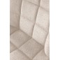 Scaun cu spatar matlasat si cadru din metal, design modern, stofa, model Halmar K549, bej Scaun cu spatar matlasat si cadru din metal, design modern, stofa, model Halmar K549, bej