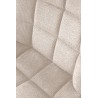Scaun tapitat living/sufragerie Halmar K549, cadru metal, spatar matlasat, stil modern, 46x61x84x48cm, stofa, bej