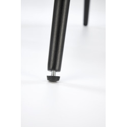 Scaun tapitat living/sufragerie Halmar K550, cadru metal, rotativ 180 grade, stil modern, 57x57x78x45cm, stofa, bej