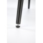 Scaun elegant pentru living, sezut confortabil, tapiterie din stofa, picioare antiderapante, latime 57 cm, bej/negru