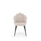 Scaun in stil scandinav, design nonconformist, tapiterie bej, picioare din metal, 53x83x46 cm Scaun in stil scandinav, design nonconformist, tapiterie bej, picioare din metal, 53x83x46 cm