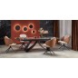 Scaun living, perne confortabile, piele si stofa, picioare din metal, rotativ la 180 de grade, 58x67x90x51 cm, bej/maro Scaun living, perne confortabile, piele si stofa, picioare din metal, rotativ la 180 de grade, 58x67x90x51 cm, bej/maro