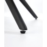 Scaun tapitat living/sufragerie Halmar K554, cadru metal, rotativ 160 grade, stil modern, 58x67x90x51cm, piele/stofa, gri