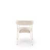 Scaun tapitat living/sufragerie Halmar K557, cadru metal,  stil clasic, 60x54x75x42cm, stofa, bej