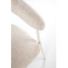 Scaun tapitat living/sufragerie Halmar K557, cadru metal,  stil clasic, 60x54x75x42cm, stofa, bej