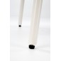 Scaun tapitat, stofa si metal, design clasic, picioare antiderapante, 60x54x75x42 cm, bej