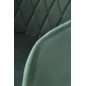 Scaun tapitat Halmar K558, cadru din metal, pentru living, design modern, 59x86 cm, catifea