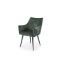 Scaun modern de living, forma minimalista, tapiterie stofa, cadru metal, picioare antiderapante, verde/negru Scaun modern de living, forma minimalista, tapiterie stofa, cadru metal, picioare antiderapante, verde/negru