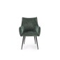 Scaun modern de living, forma minimalista, tapiterie stofa, cadru metal, picioare antiderapante, verde/negru Scaun modern de living, forma minimalista, tapiterie stofa, cadru metal, picioare antiderapante, verde/negru