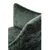 Scaun tapitat living/sufragerie Halmar K559, cadru metal, stil modern, 60x59x85x47cm, stofa, verde