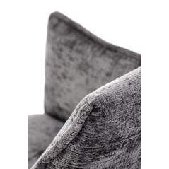Scaun tapitat living/sufragerie Halmar K559, cadru metal,  stil modern, 60x59x85x47cm, stofa, gri