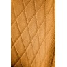 Scaun tapitat living/sufragerie Halmar K561, cadru metal, spatar matlasat, stil scandinav, 44x58x85x47cm, stofa, portocaliu