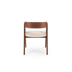 Scaun tapitat living/sufragerie Halmar K562, cadru lemn,  stil scandinav, 55x49x75x45cm, stofa, bej