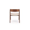 Scaun tapitat living/sufragerie Halmar K562, cadru lemn, stil scandinav, 55x49x75x45cm, stofa, bej