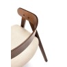 Scaun tapitat living/sufragerie Halmar K562, cadru lemn, stil scandinav, 55x49x75x45cm, stofa, bej
