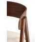 Scaun din lemn masiv pentru living si dining, tapitat cu stofa, stil scandinav, latime 55 cm, nuc/bej deschis Scaun din lemn masiv pentru living si dining, tapitat cu stofa, stil scandinav, latime 55 cm, nuc/bej deschis
