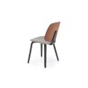 Scaun tapitat living/sufragerie Halmar K563, cadru lemn,  stil clasic, 54x45x81x45cm, stofa, gri