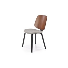 Scaun tapitat living/sufragerie Halmar K563, cadru lemn,  stil clasic, 54x45x81x45cm, stofa, gri