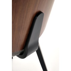 Scaun tapitat living/sufragerie Halmar K563, cadru lemn,  stil clasic, 54x45x81x45cm, stofa, gri