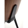 Scaun tapitat living/sufragerie Halmar K563, cadru lemn,  stil clasic, 54x45x81x45cm, stofa, gri