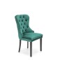 Scaun matlasat de sufragerie, pietre decorative, suporturi antiderapante, lemn si catifea, glamour, inaltime 100 cm, verde Scaun matlasat de sufragerie, pietre decorative, suporturi antiderapante, lemn si catifea, glamour, inaltime 100 cm, verde
