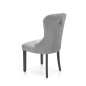 Scaun tapitat living, spatar matlasat, pietre decorative, cadru lemn, stil glamour, catifea, gri Scaun tapitat living, spatar matlasat, pietre decorative, cadru lemn, stil glamour, catifea, gri