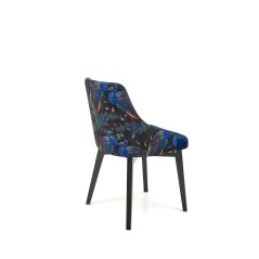 Scaun tapitat living/sufragerie Halmar Endo, cadru lemn, stil clasic, 57x56x86x47cm, catifea, albastru