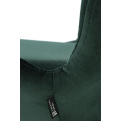 Scaun tapitat living/sufragerie Halmar K454, cadru metal,  stil modern, 46x55x83x48cm, catifea, verde