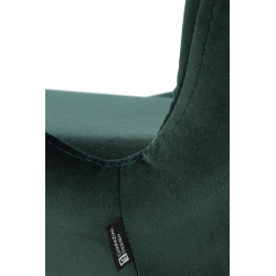 Scaun tapitat living/sufragerie Halmar K454, cadru metal,  stil modern, 46x55x83x48cm, catifea, verde