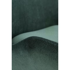 Scaun tapitat living/sufragerie Halmar K454, cadru metal,  stil modern, 46x55x83x48cm, catifea, verde